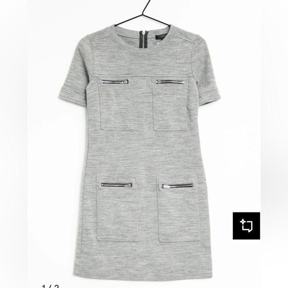 J. Crew Dresses & Skirts - J. Crew wool blend Gray Casual Dress size 10